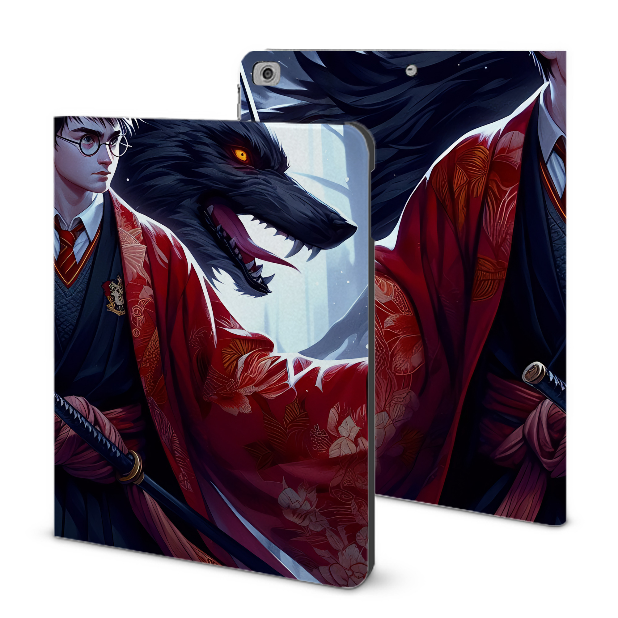 （画像用） Harry Potter ハリー・ポッターシリーズ IPad ケース ブック型 PUレザー TPU 耐衝撃 軽量 薄型 ペン収納なし 全面保護 IPad 各モデル対応